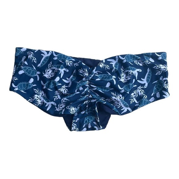 Fused Hawaii Other - Fused Hawaii A Honu World Blue Turtle Reversible Kona Bikini Bottoms Size XXXL